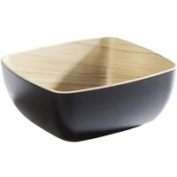 Saladier Frida APS; Dimensions GN 1/6, 1 l, 17.6x16.2x7.5 cm (LxlxH); noir/érable; rectangulaire