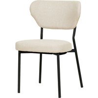 Sedia impilabile Duko imbottita Feros; 52x54x82 cm (LxPxH); beige; 2 pz. / Pacco