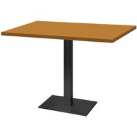 Table Milan rectangulaire - décors bois & unis RestooTab; 120x70x75 cm (LxlxH); jaune moutarde; rectangulaire