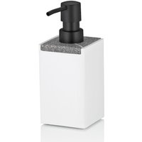 kela Dispenser per sapone Cube in poliresina; 7x17.5 cm (LxH); bianco; rettangolare
