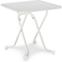 Tavolo pieghevole rettangolare Barths; 67x67x73 cm (LxLxH); bianco; quadrata