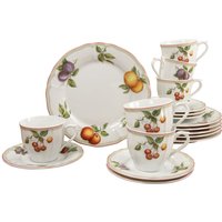 Flora Orchard - Servizio da caffè da 18 pezzi CreaTable; bianco