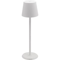 Lampe de table LED sans fil Féline - intérieur/extérieur - câble de recharge inclus Securit; 11x11x38 cm (LxlxH); blanc