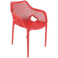 Fauteuil Air Ligne CHR; 57x60x83 cm (lxPxH); rouge; 4 pièce(s) / Lot