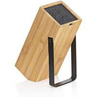 Ceppo portacoltelli Kiril in bambù kela; 20x10x24 cm (LxLxH); nero; rettangolare