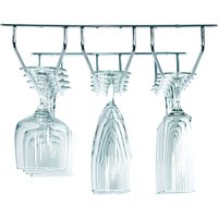Stalgast Rail porte-verres 5 rangées; 48x7x35.5 cm (lxHxP); argenté