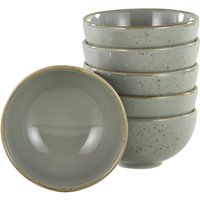 6x CreaTable Collezione Natura - 6 pezzi di ciotole per intingere; 200 ml, 11.5x5.5 cm (ØxH); grigio pietra; rotonda; 6 pz. / Pacco