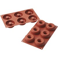 Lusini Réduction de 18 % Moule à donuts en silicone rouge de Schneider 30x175 cm