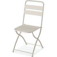 Chaise pliante en métal Breeze Feros; 44x52x87 cm (lxPxH); beige; 2 pièce(s) / Lot