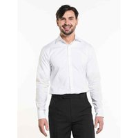 Chemise homme White stretch Chaud Devant; Taille 2XL; blanc