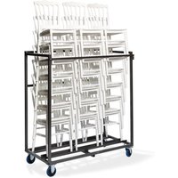 Carrello di trasporto Napoleon/Tiffany per 27 sedie Feros; 135x71.5x150 cm (LxPxH); nero