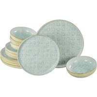 Uno Emiliana - Set di piatti 12 pezzi CreaTable; blu