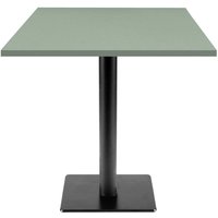 Table Milan-T carrée - décors bois & unis RestooTab; 70x70x75 cm (LxlxH); vert clair; carré(e)