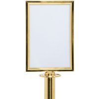 Porte-affiche A4 pour poteau d'accueil Classic - kit de fixation inclus Securit; 21.5x0.77x35x0.77 cm (lxLxHxP); doré