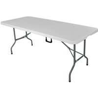 Table de buffet pliante Stalgast; 183x76x74 cm (LxlxH); blanc/gris; rectangulaire