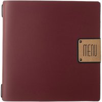 Porta Menu PORTOFINO QUADRATO BORDEAUX DAG Style; 23.1x23 cm (LxL); bordeaux