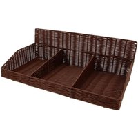 Présentoir 3 compartiments 60x43x20 cm Prolinea; 33x20 cm (lxH); brun; 5 pièce(s) / Lot