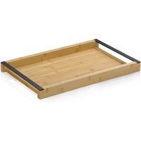 kela Plateau de service Kiril en bambou; 43x27.5x4 cm (LxlxH); noir; rectangulaire