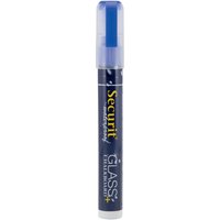 Pennarello a gesso liquido Waterproof Punta obliqua 2-6 mm Securit; 2 cm (L), lunghezza carattere 20 mm; blu