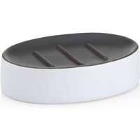 Porte-savon Matsi en céramique kela; 8.5x3 cm (lxH); blanc; ovale