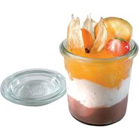 12x APS Bocal avec couvercle Ø 6 cm, H : 7 cm; 14 cl, 6x7 cm (ØxH); transparent; 12 Set(s) / Lot