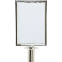 Porte-affiche A4 pour poteau d'accueil Classic - kit de fixation inclus Securit; 21.5x0.82x34x0.82 cm (lxLxHxP); argenté