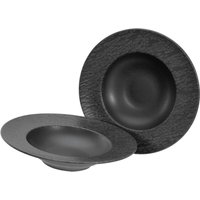 Nero ardesia - Set di piatti gourmet per pasta 2 pz. CreaTable; 460 ml, 27x5.5 cm (ØxH); nero; 2 pz. / Pacco