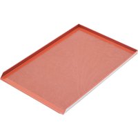 Plaque de cuisson en aluminium avec revêtement silicone Stalgast; 60x2x40 cm (lxHxP); orange/argenté