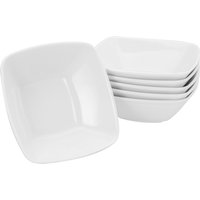 6x CreaTable Set saladiers 6 pièces Victoria Blanc; 0.2 l, 13x13x13x4.5 cm (LxlxØxH); blanc; carré(e); 6 pièce(s) / Lot