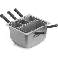 Pentola per pasta SPEEDY PASTA con 4 cestelli Pintinox; 70x38x29 cm (LxLxH); argento