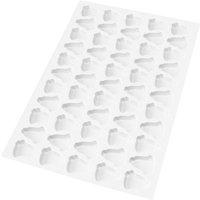 Schneider Placca pasta frolla a forma di campana; 58x39x6 cm (LxLxØ); bianco