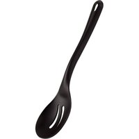 Paderno Cucchiaio di servizio, forato, in materiale rinforzato con fibra di vetro, nero; 35 cm (L); nero