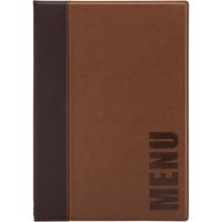 Portamenu A4 Trendy - Similpelle - 4 facciate Securit; 24x34 cm (LxH); beige