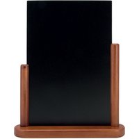 Ardoise de table Elegant A4 - Bois finition hêtre laqué Securit; 27x32 cm (lxH); brun