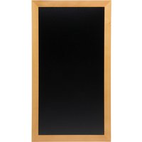 Ardoise murale Long - finition teck laqué - kit de fixation inclus Securit; 56x100 cm (lxH); brun