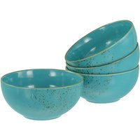Set Buddha Bowls 4 pièces Nature Collection CreaTable; 0.9 l, 17.5x8.5 cm (ØxH); bleu pétrole; rond(e); 4 pièce(s) / Lot