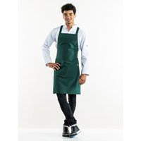 Tablier à bavette Cross Pine Green l70 - L85 cm Chaud Devant; 85x70 cm (Lxl); vert foncé