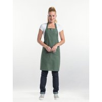 Tablier à bavette Base Moss Green l70 - L85 cm Chaud Devant; 85x70 cm (Lxl); vert olive