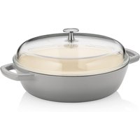 Pentola rustica Calido in ghisa kela; 3800 ml, 28x16 cm (ØxH); grigio chiaro; rotonda