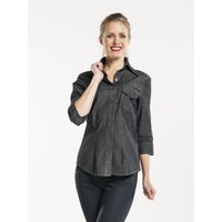 Chemisier femme Antra Denim manches 3/4 Chaud Devant; Taille XL; anthracite