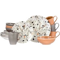 CreaTable Service combiné 16 pièces Terrazzo Mix; multicolore