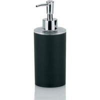 Distributeur de savon Dark, plastique ABS kela; 0.35 l, 18.5 cm (H); noir; rond(e)
