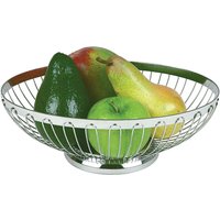 Lusini Réduction de 16 % sur une corbeille à pain ovale argentée 205x155x7 cm