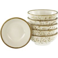 6x CreaTable Collezione Natura - Ciotola di soia 6 pezzi; 40 ml, 8x8x8x3 cm (LxLxØxH); beige; 6 pz. / Pacco