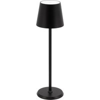 Lampe de table LED sans fil Féline - intérieur/extérieur - câble de recharge inclus Securit; 11x11x38 cm (LxlxH); noir
