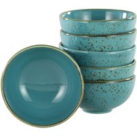 6x CreaTable Collezione Natura - 6 pezzi di ciotole per intingere; 200 ml, 11.5x5.5 cm (ØxH); petrolio; rotonda; 6 pz. / Pacco