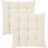 Coussin de chaise Louie 2P Svanefors; 40x40 cm (lxL); beige; uni; 2 pièce(s) / Lot