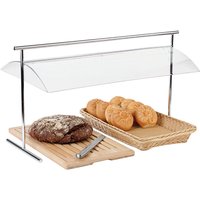 Cloche de protection sur pieds APS; 82x42x45 cm (LxlxH); transparent/argenté; rectangulaire