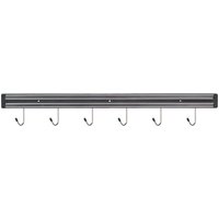 Portacoltelli magnetico con 6 ganci Stalgast; 62.5 cm (L); nero