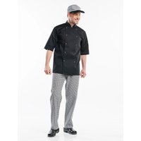 Pantalon de Cuisinier Pepita noir Chaud Devant; Taille 52; noir